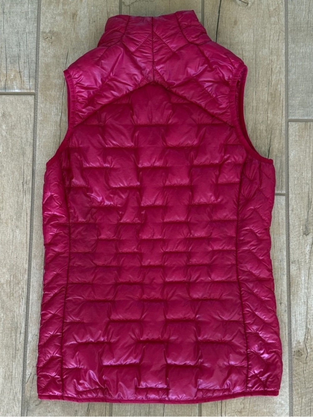 Patagonia Down Sweater Vest XS Pink Goose Down Packable Puffer Vest Women’s - Picture 5 of 5